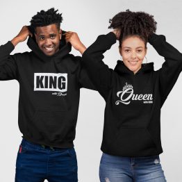 King Queen hoodies groot