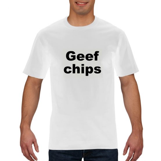 Geef chips shirt wit
