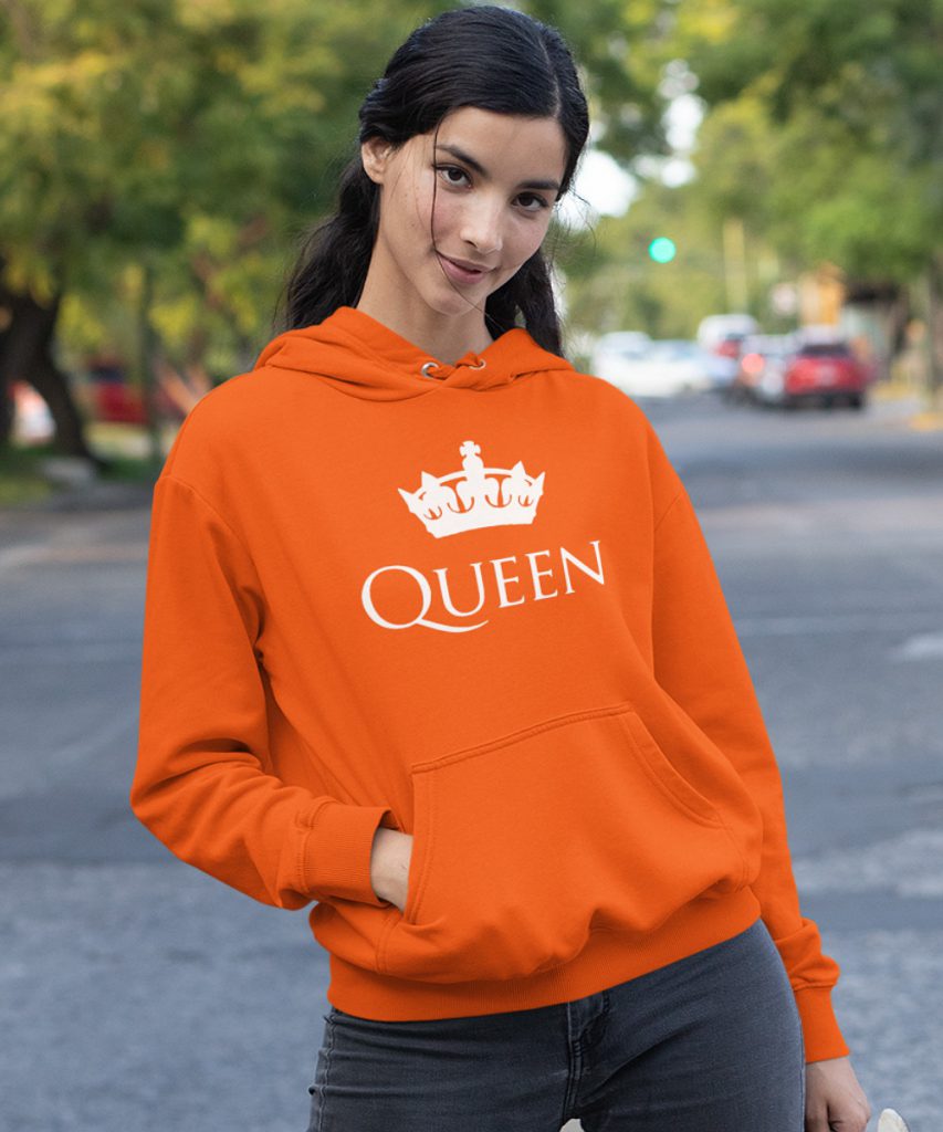 Koningsdag Hoodie Queen Kroon