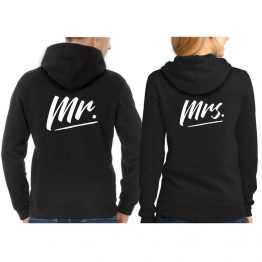 Mr en Mrs hoodie trui
