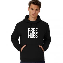 Free Hugs hoodie text