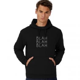 Blah blah blah hoodie dun