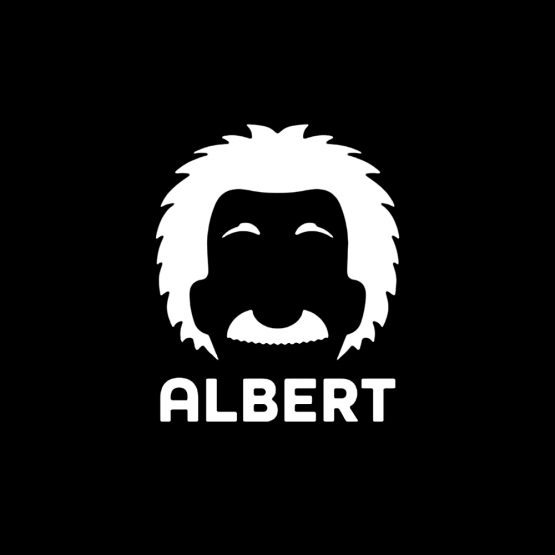 Albert Einstein cartoon 1