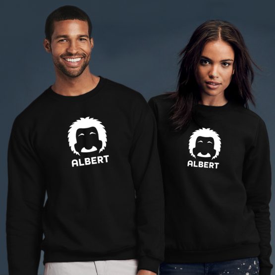 Albert Einstein sweater cartoon