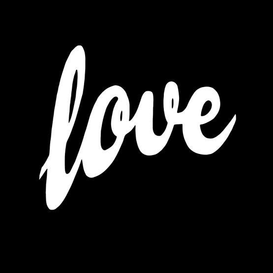 Valentijn sweater Love opdruk