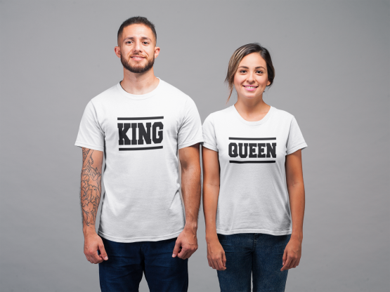 King Queen shirts Lines Wit