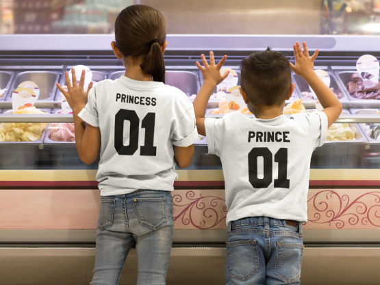 Prince Princess 01 shirts wit