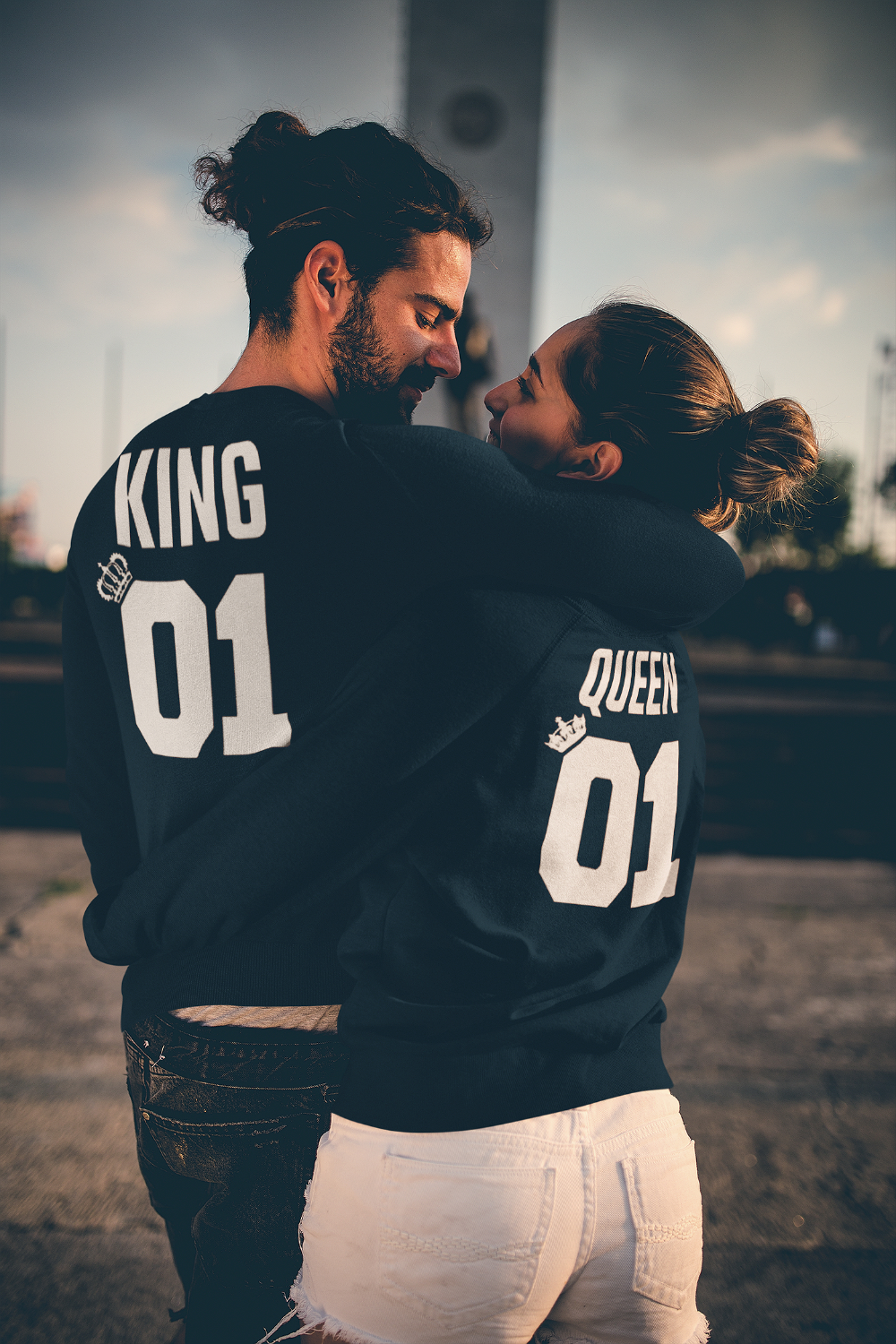 King 01 & Queen 01 Pullover, Kostenlose Lieferung