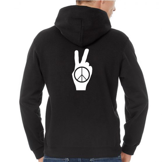 Peace hoodie Hand Sign