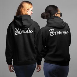 Blondie & Brownie Hoodie Handwritten