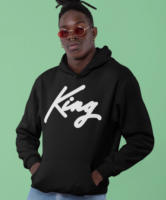 King Hoodie Premium Black