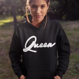 Queen Hoodie Premium Black