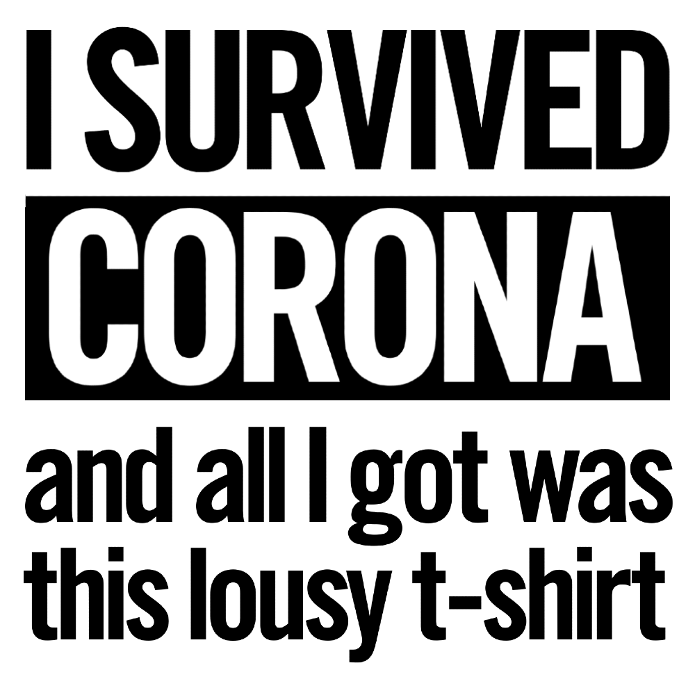 Corona Kleding I Survived