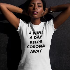Corona T-Shirt A Wine A Day Wit