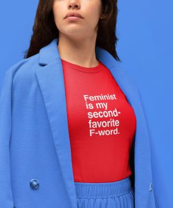 Feminist T-Shirt F-word Rood