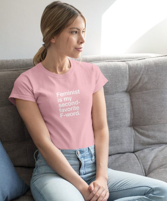 Feminist T-Shirt F-word Roze