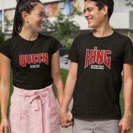 King Queen T-Shirts Premium Set