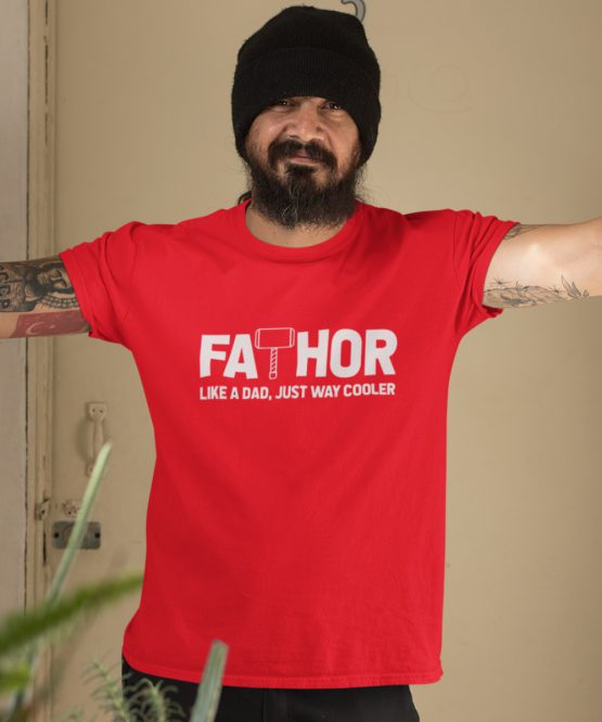 Vaderdag T-Shirt Fathor Rood