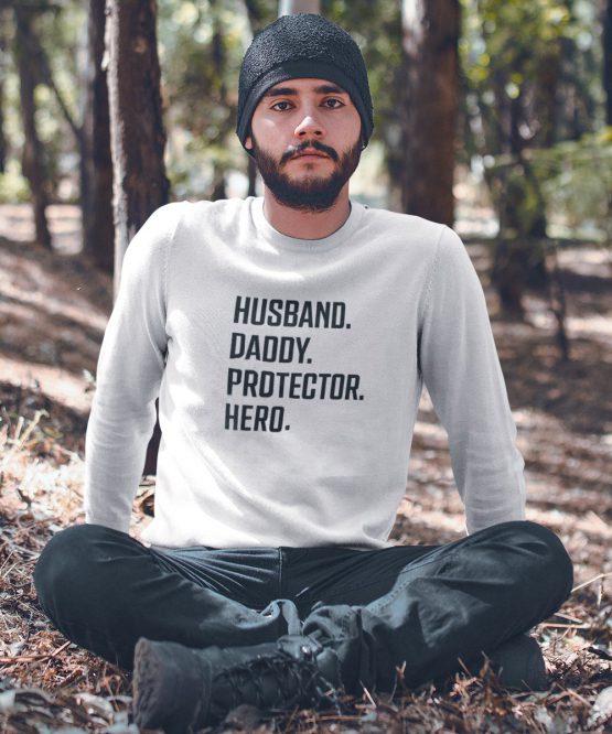 Vaderdag Trui Husband Daddy Protector Hero 2