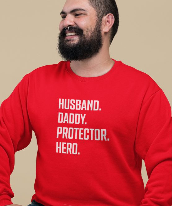 Vaderdag Trui Husband Daddy Protector Hero