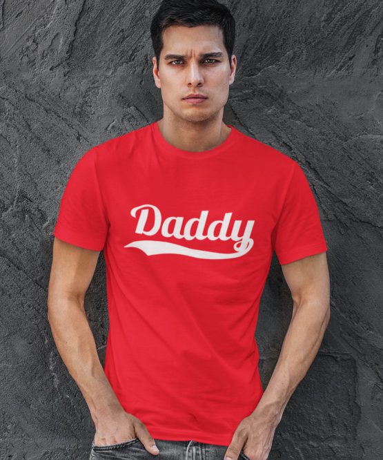 Vaderdag T-Shirt Daddy Rood