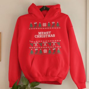 Weihnachts Hoodie Rot Candy Cane Merry Christmas Produktfoto 555x55-1