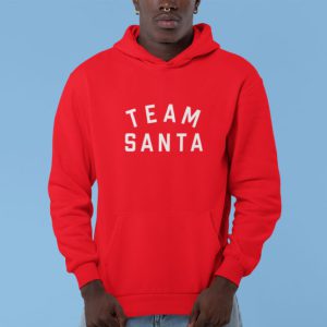Weihnachts Hoodie Rot Team Santa Text 555x555-1